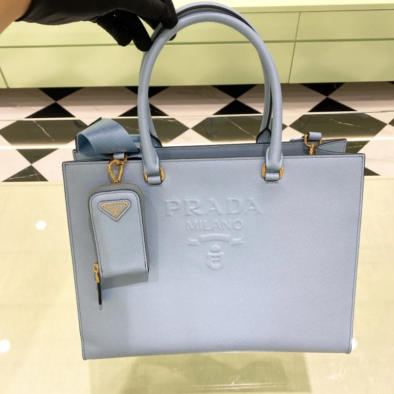 Large Prada Saffiano Leather Tote(33*26*11cm)-0811