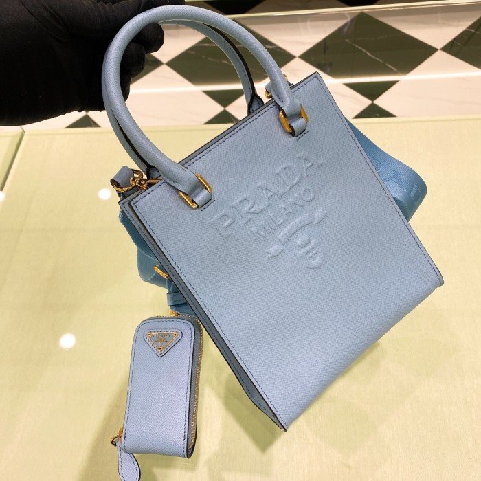 Small Prada Saffiano Leather Tote(19*17*6cm)-088