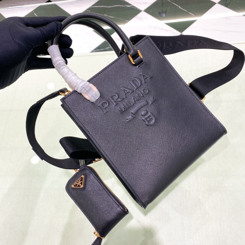 Small Prada Saffiano Leather Tote(19*17*6cm)-088