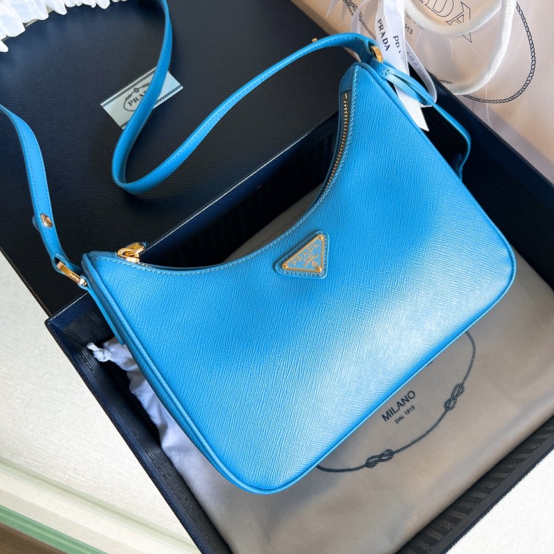Prada Re-Edition Saffiano Leather Mini-Bag(22*18*6cm)-088