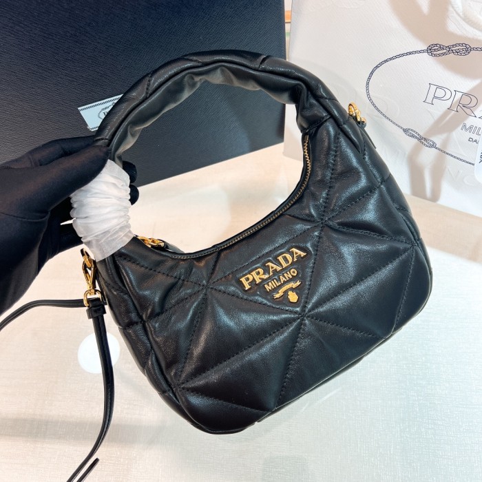 Prada Soft Padded Nappa Leather Mini-Bag(21*12*6cm)-089