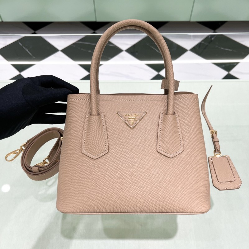 Prada Double Saffiano Leather Mini Bag(25*18.5*12.5cm)-0811