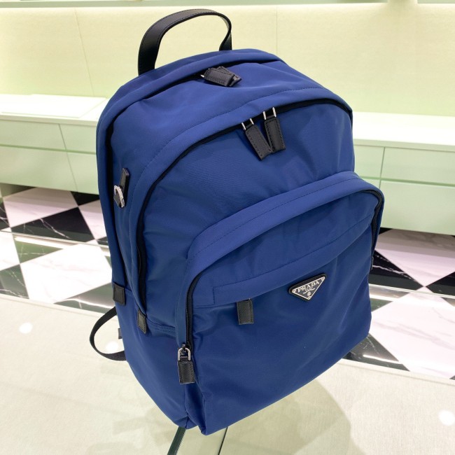 Re-Nylon and Saffiano Leather Backpack(43.5*31*20cm)-089