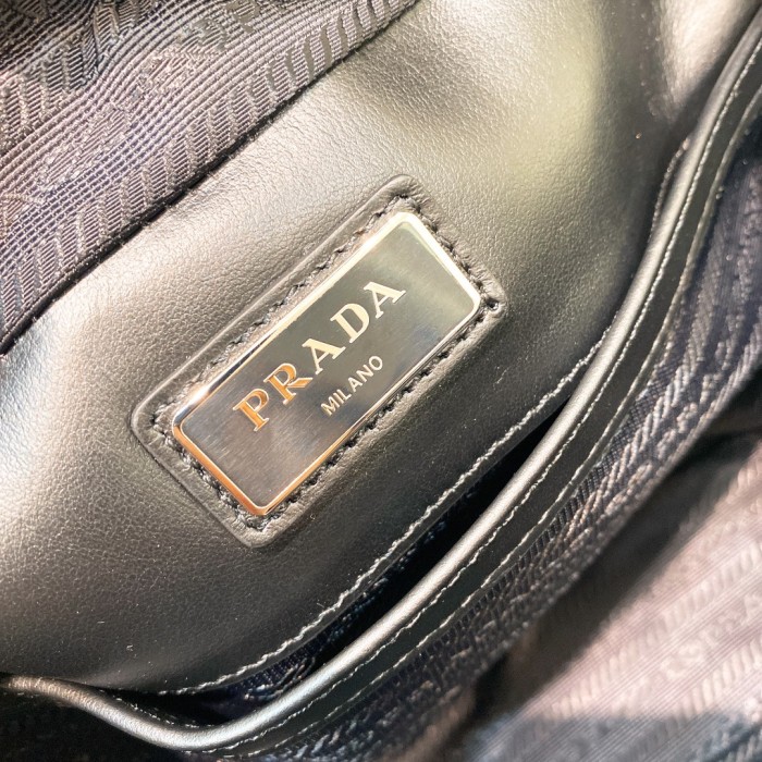 Medium Prada Brique Brushed Leather Bag(22*16*6cm)-089