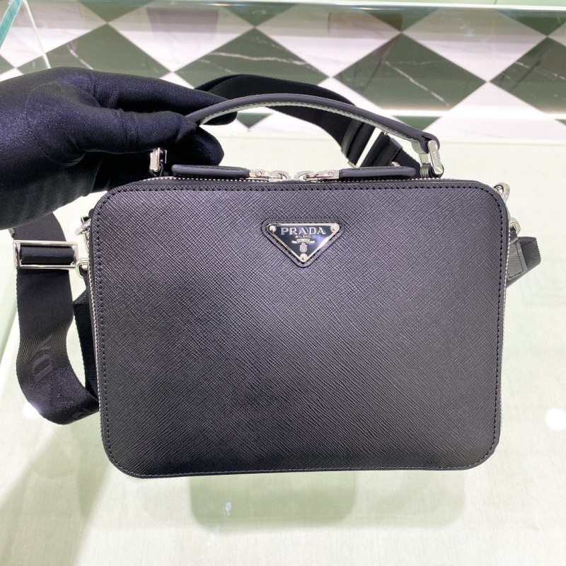 Medium Prada Brique Saffiano Leather Bag(22*16*6cm)-089