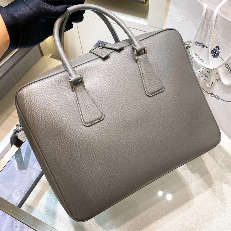 Saffiano Leather Briefcase(36*28*6.5cm)-0061