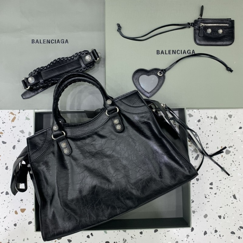Women's Neo Cagole City Handbag in Black(38.9*24.9*17cm)-0841