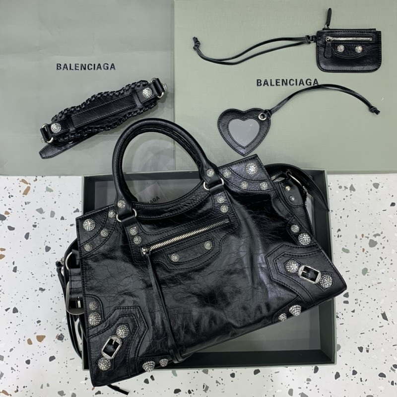 Women's Neo Cagole City Handbag in Black(38.9*24.9*17cm)-0841