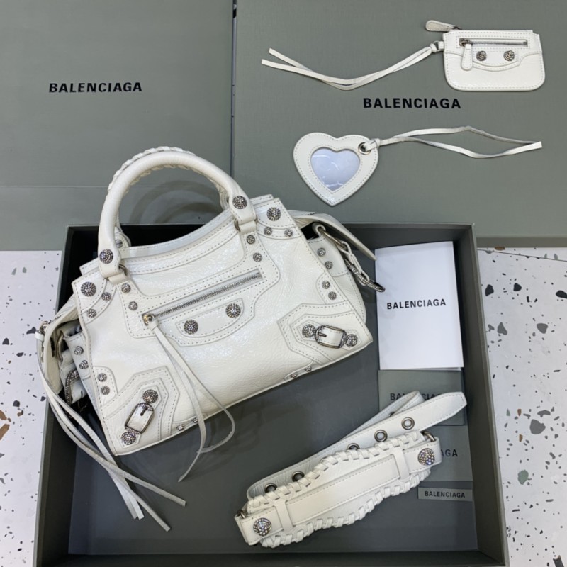 Women's Neo Cagole Xs Handbag in White(25.9*17.8*11.4cm)-0801