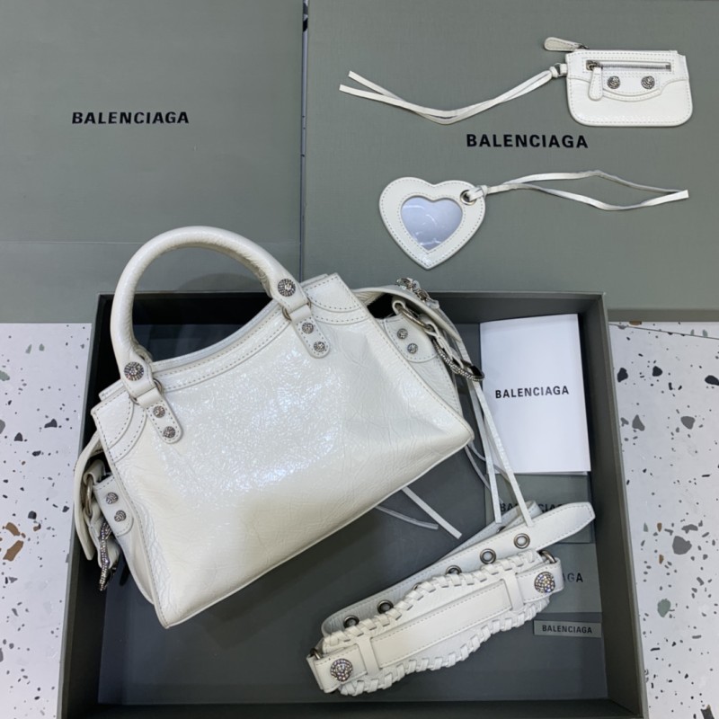 Women's Neo Cagole Xs Handbag in White(25.9*17.8*11.4cm)-0801