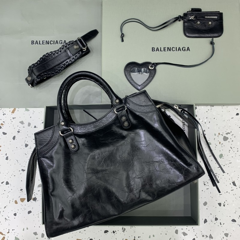 Women's Neo Cagole City Handbag in Black(38.9*24.9*17cm)-0831