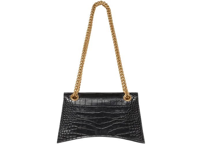 Women's Crush Small Chain Bag Crocodile Embossed(24.9*15.0*7.9cm)-009