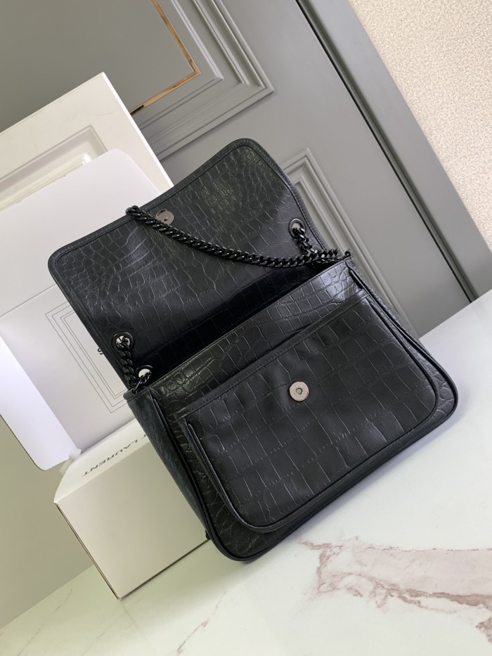 NIKI Medium in Crocodile(28*20*8.5cm)-087