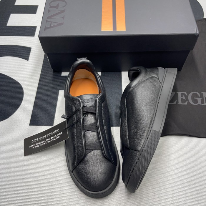 Zegna Triple Stitch Low Top Sneaker(Male)