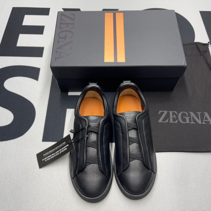 Zegna Triple Stitch Low Top Sneaker(Male)