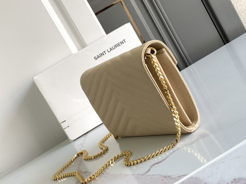 Classic CASSANDRE Chain Wallet in Grain de Poudre Leather(22.5*14*4cm)-006