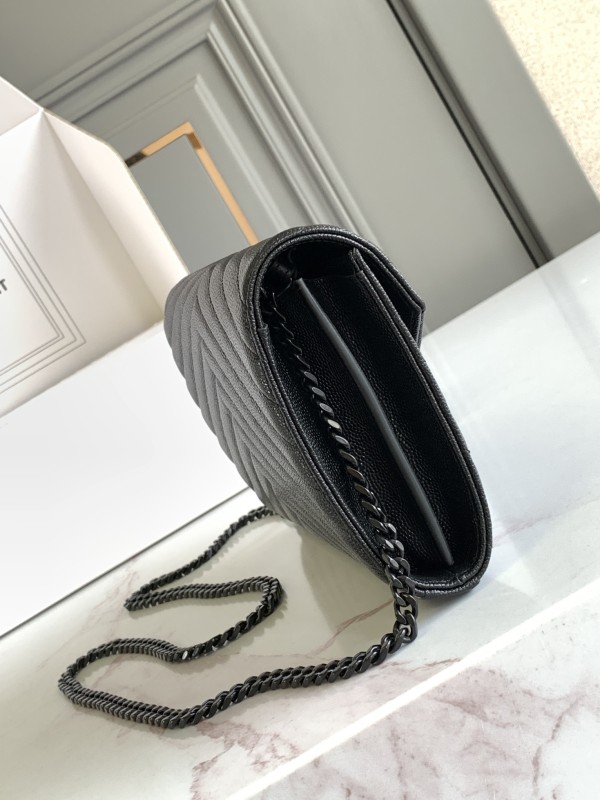 Classic CASSANDRE Chain Wallet in Grain de Poudre Leather(22.5*14*4cm)-006