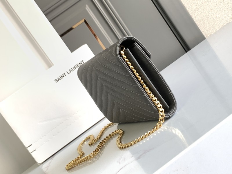 Classic CASSANDRE Chain Wallet in Grain de Poudre Leather(22.5*14*4cm)-006