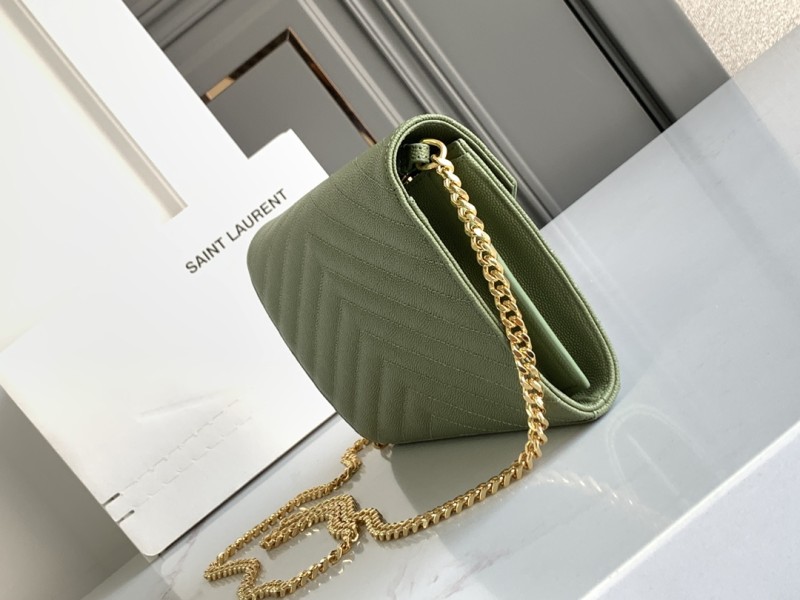Classic CASSANDRE Chain Wallet in Grain de Poudre Leather(22.5*14*4cm)-006