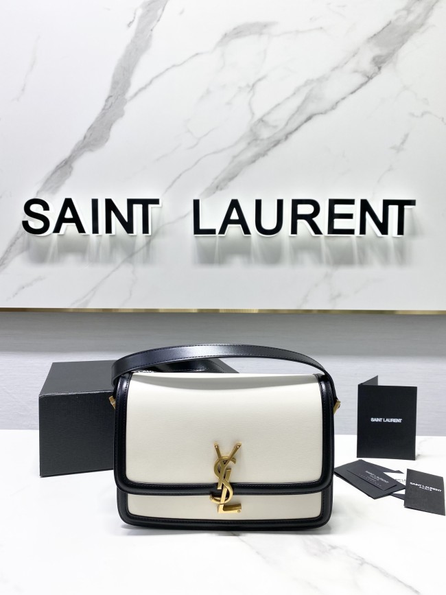 SOLFERINO Medium Satchel in Box Saint Laurent(23*16*6cm)-008