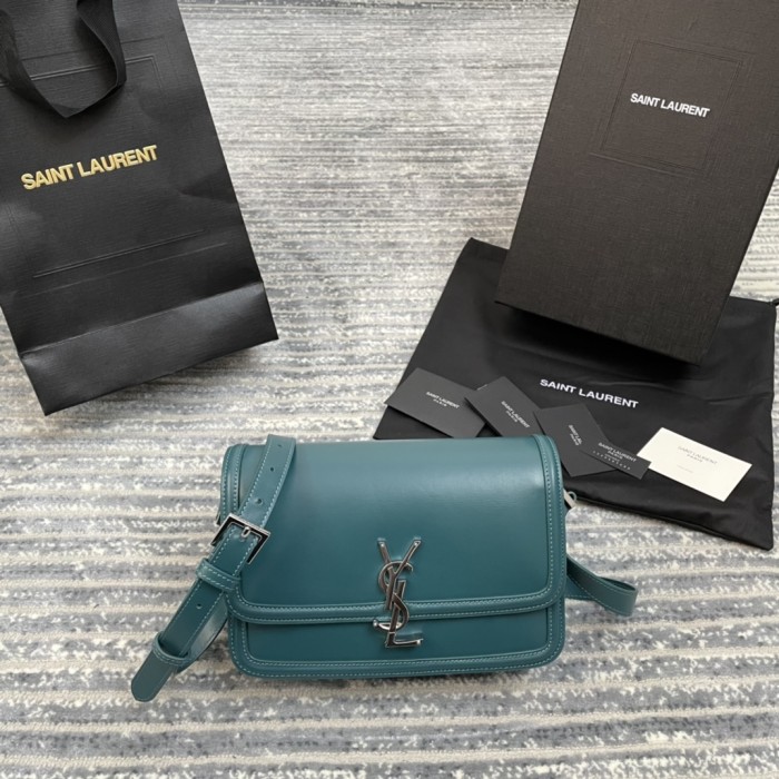 SOLFERINO Medium Satchel in Box Saint Laurent(23*16*6cm)-008