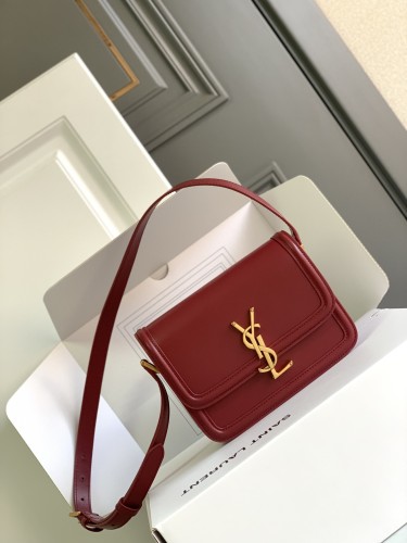 SOLFERINO Small Satchel in Box Saint Laurent(19*13*5cm)-007