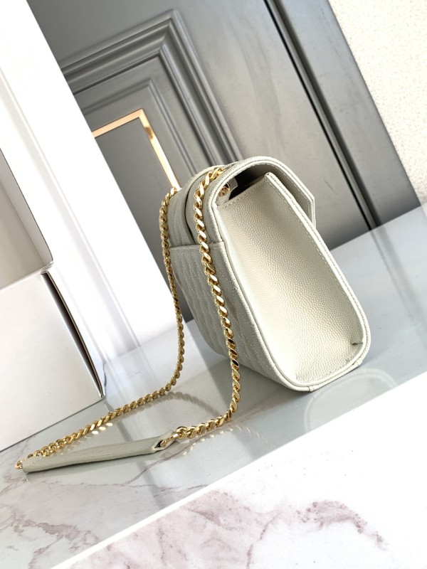 ENVELOPE Small in Quilted Grain de Pouder Embossed Leather(21*13*6cm)-086