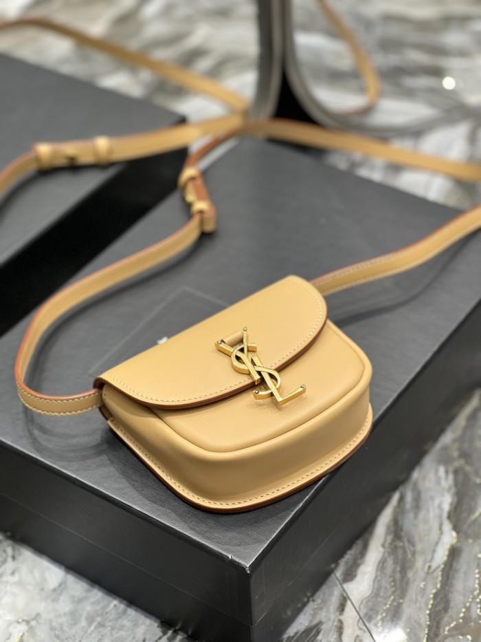 KAIA Mini Satchel in Smooth Leather(15*14*4.5cm)