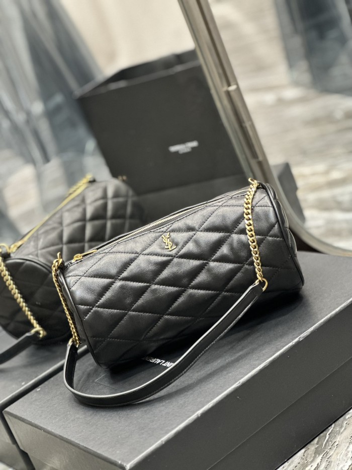 SADE Mini Tube Bag in Quilted Lambskin(20*10*10cm)-005