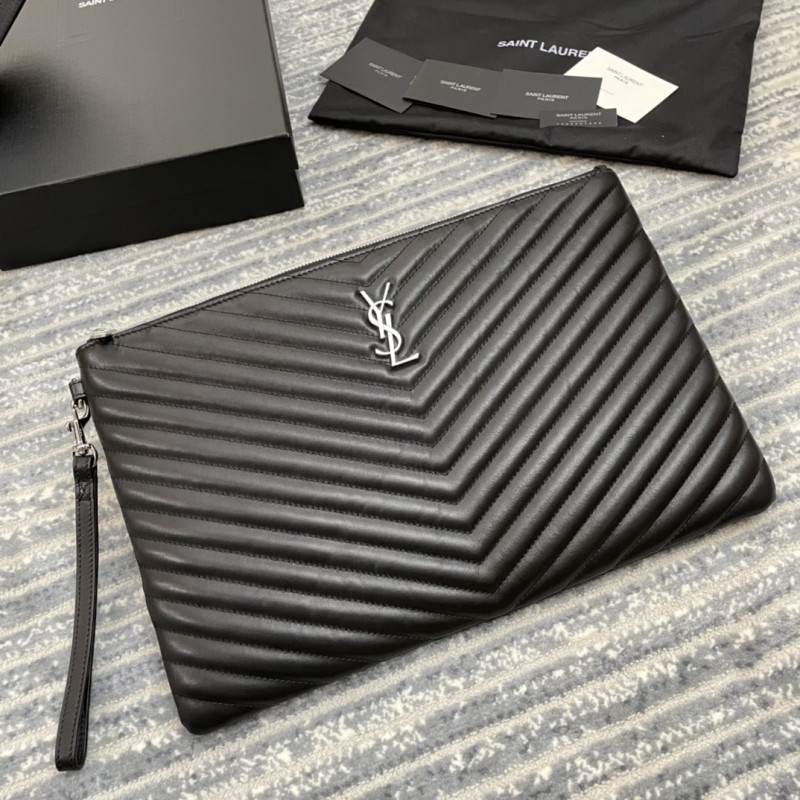 CASSANDRE MATELASSÉ Tablet Pouch in Leather(36*24.5*2.5cm)-084