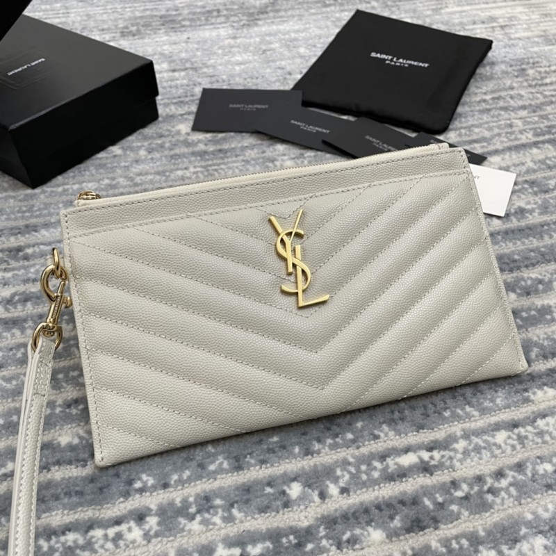 CASSANDRE MATELASSÉ Large Pouch in Grain de Poudre Leather(23*13*1cm)-082