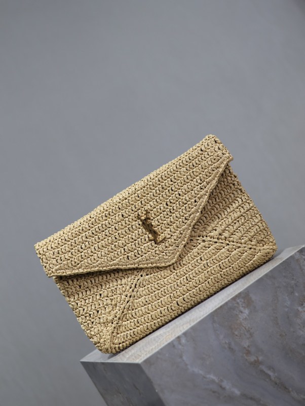 Cassandre Large Envelope Pouch in Raffia(29.5*18*4.5cm)-006