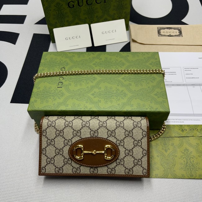 Gucci Horsebit 1955 Wallet with Chain(19*10*4cm)-003