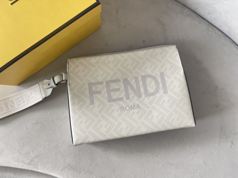 Leather Fendi Roma Flat Pouch(27*18.5*5cm)