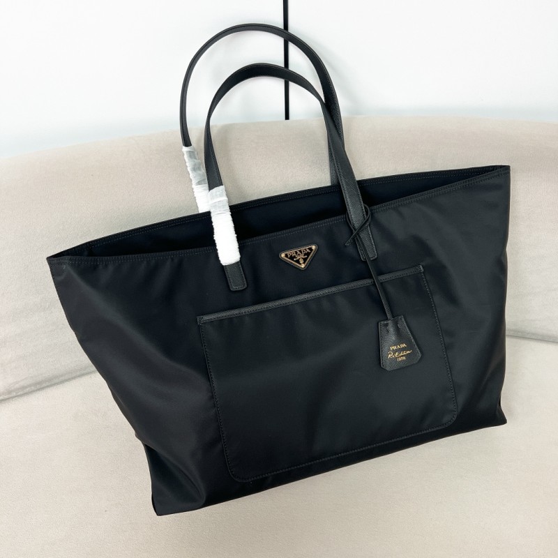 Prada Re-Edition 1978 Large Re-Nylon and Saffiano Leather Tote Bag(43*31*15cm)-087