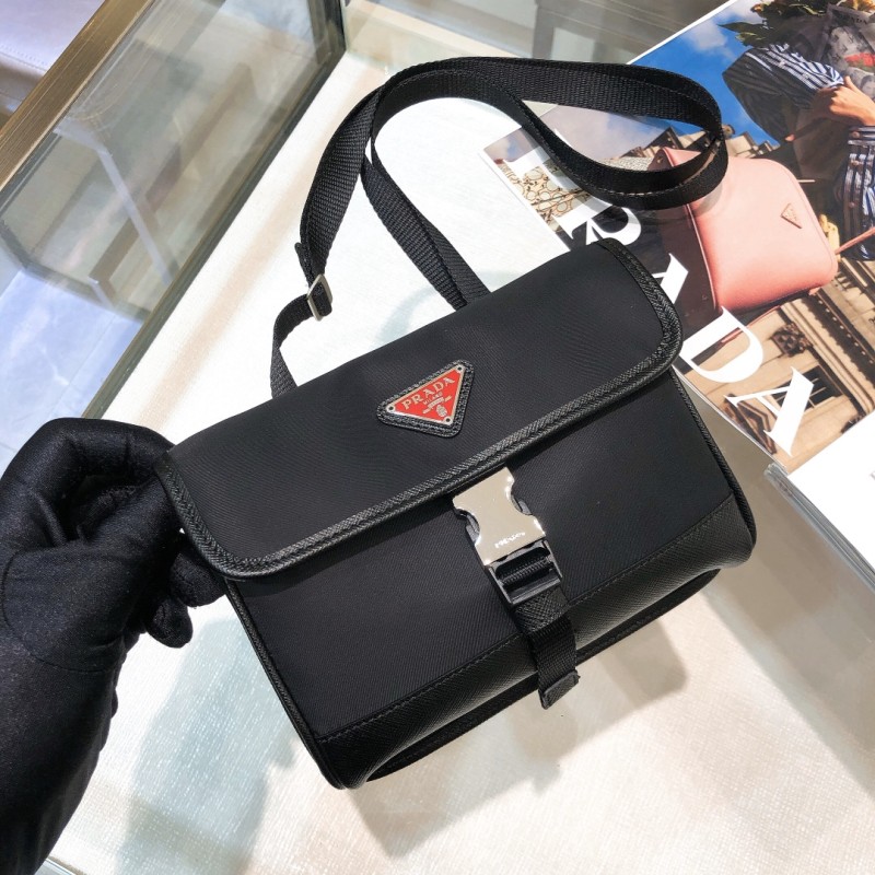 Re-Nylon and Saffiano Leather Smartphone Case(18*12.5*2.5cm)-054