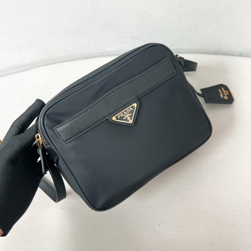 Prada Re-Edition 1978 Re-Nylon and Saffiano Leather Mini Shoulder Bag(21*17*8cm)-087