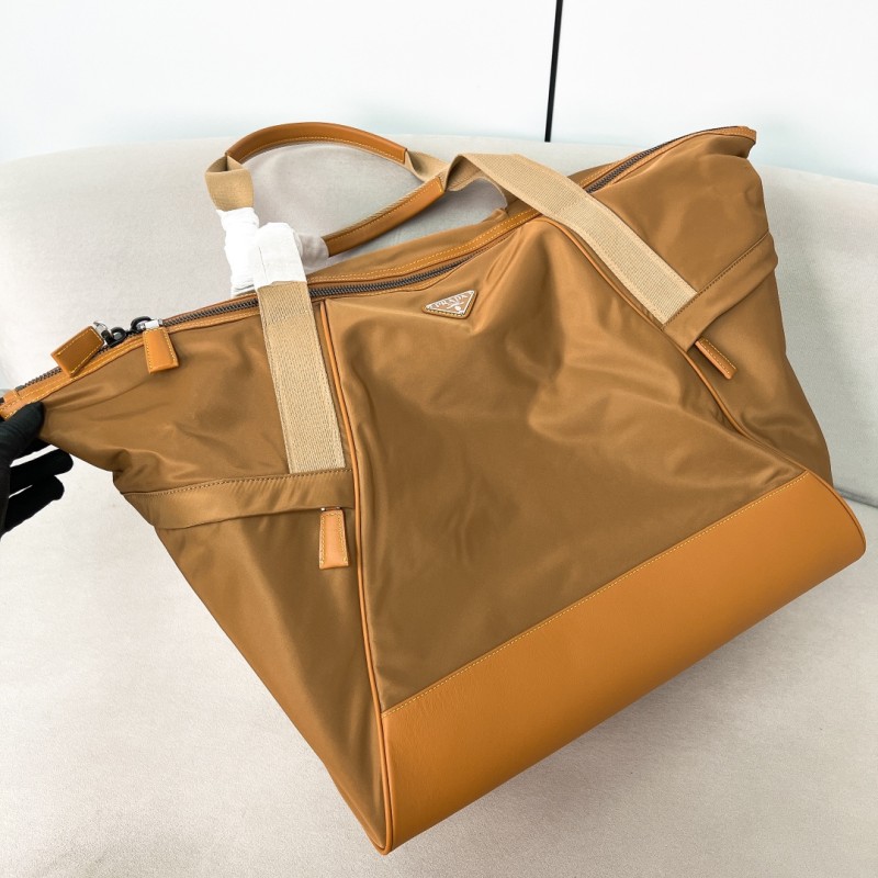 Re-Nylon and Leather Duffel Bag(44.5*40*24cm)-0811