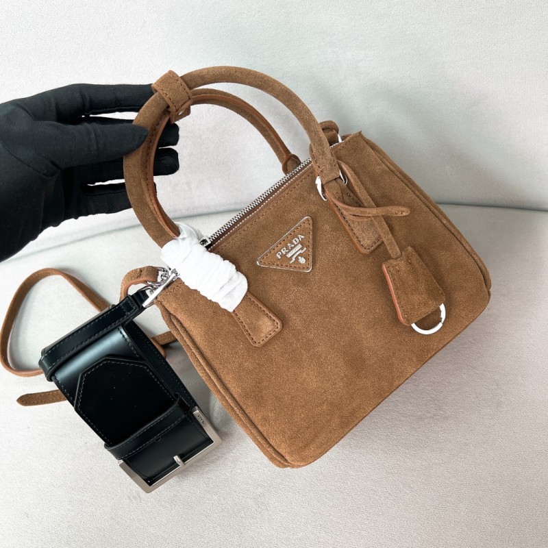 Prada Galleria Suede Mini Bag(20*14*9.5cm)-0011