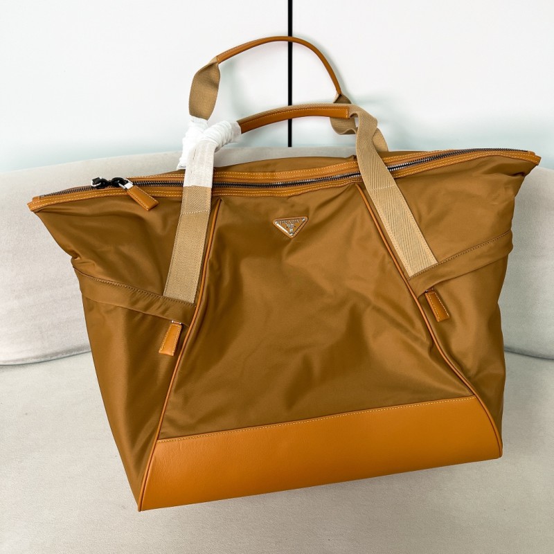 Re-Nylon and Leather Duffel Bag(44.5*40*24cm)-0811
