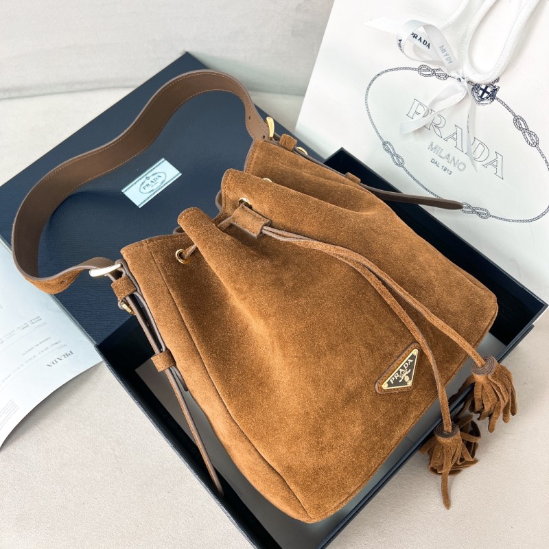Suede Bucket Shoulder Bag(24*23.5*12cm)-0801