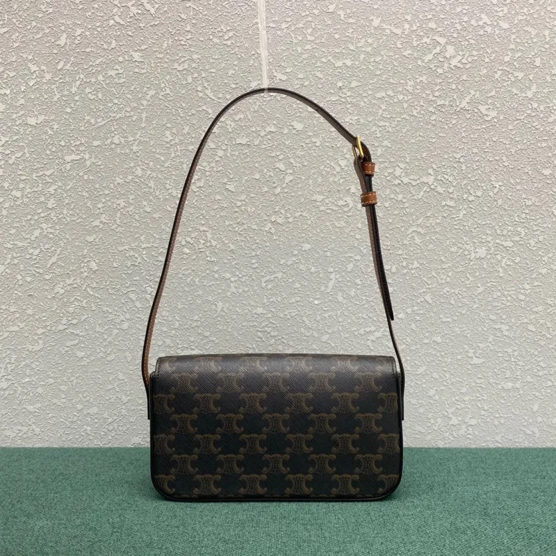 Shoulder Bag Claude in Triomphe Canvas and Calfskin(20.5*11.5*4cm)-056