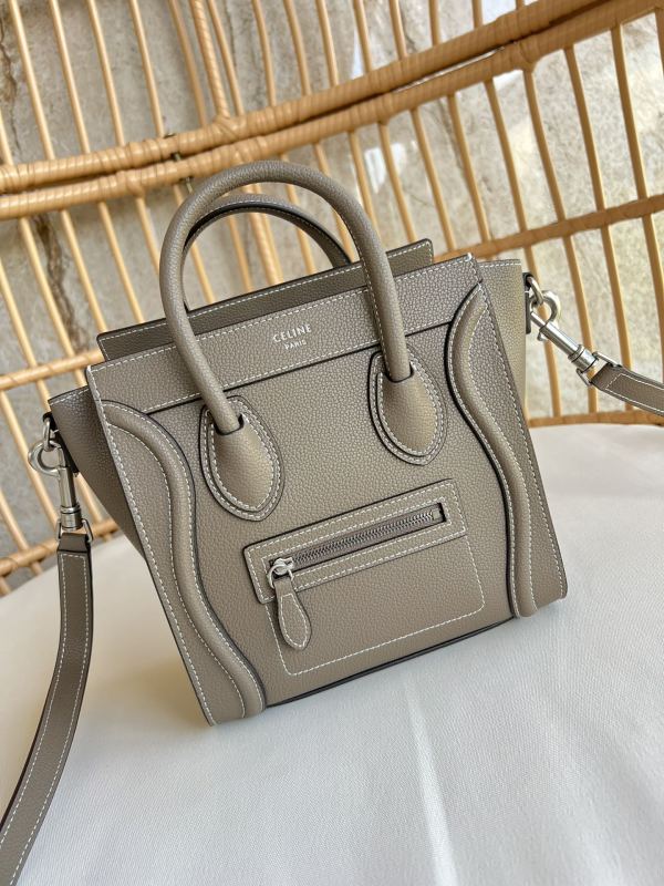 Nano Luggage Bag in Drummed Calfskin(20*19*9cm)-083