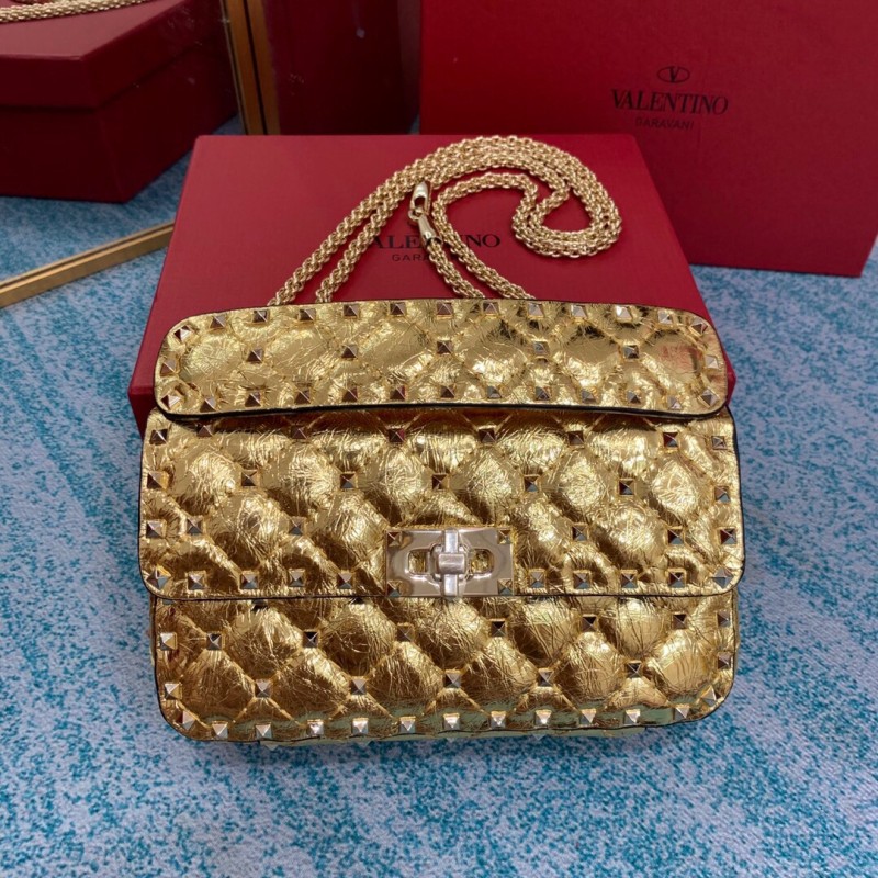 Small Nappa Rockstud Spike Bag(20*11.5*6cm)-056