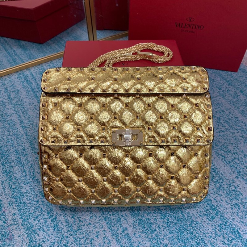 Medium Nappa Rockstud Spike Bag(23*16*6.5cm)-008