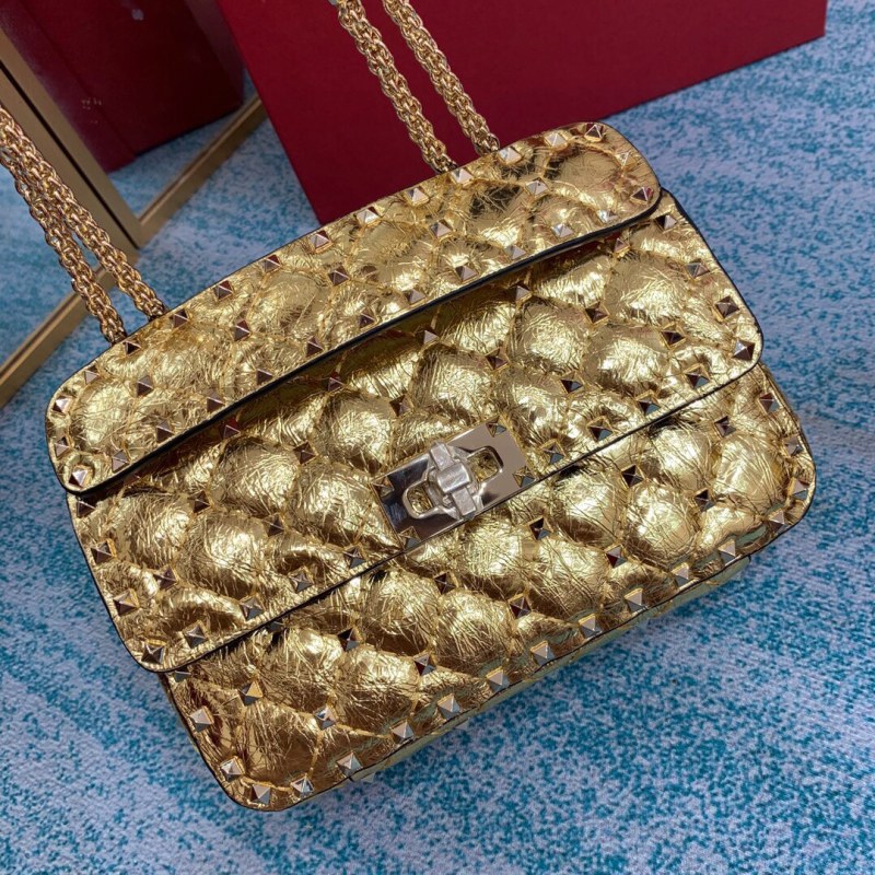 Small Nappa Rockstud Spike Bag(20*11.5*6cm)-056