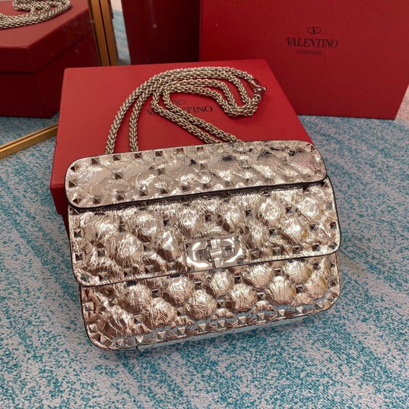 Small Nappa Rockstud Spike Bag(20*11.5*6cm)-056