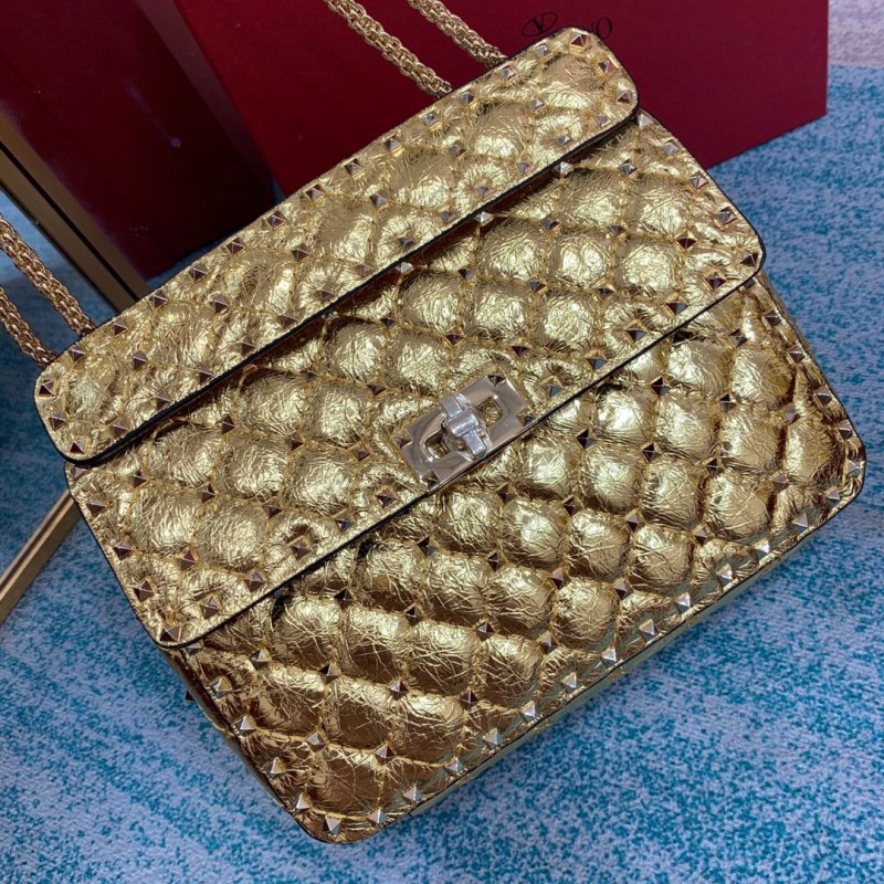 Medium Nappa Rockstud Spike Bag(23*16*6.5cm)-008