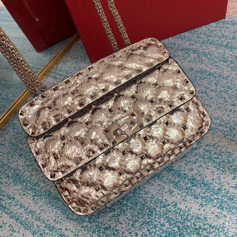 Small Nappa Rockstud Spike Bag(20*11.5*6cm)-056