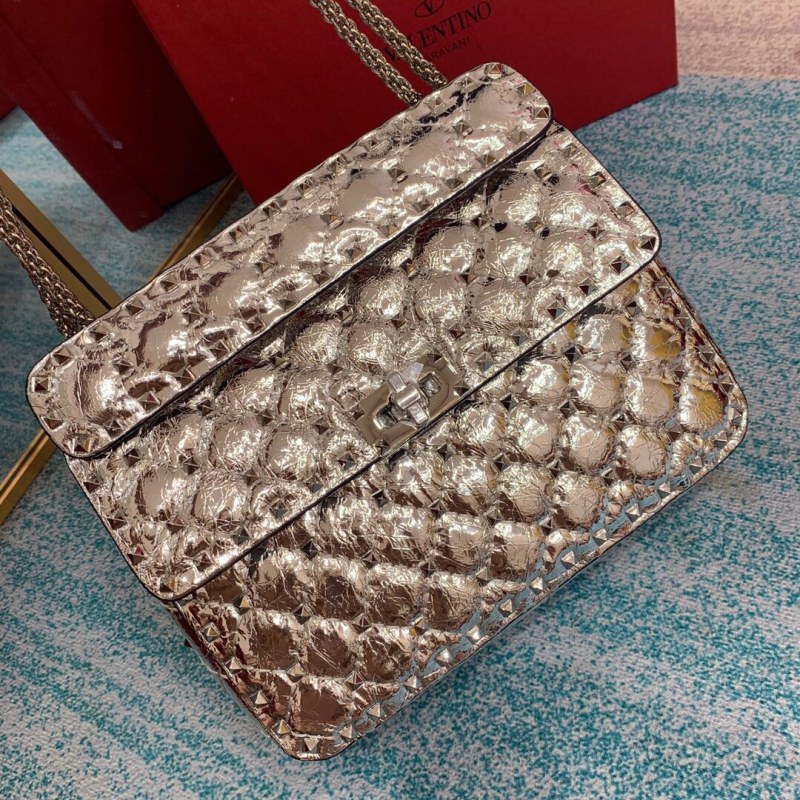 Medium Nappa Rockstud Spike Bag(23*16*6.5cm)-008